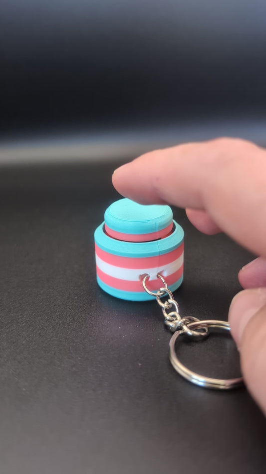 Trans Clicker Keychain
